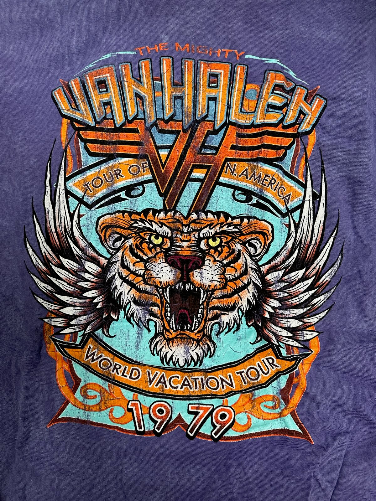 2023 Van Halen 1979 North American Tour Reprint T-Shirt, Purple,