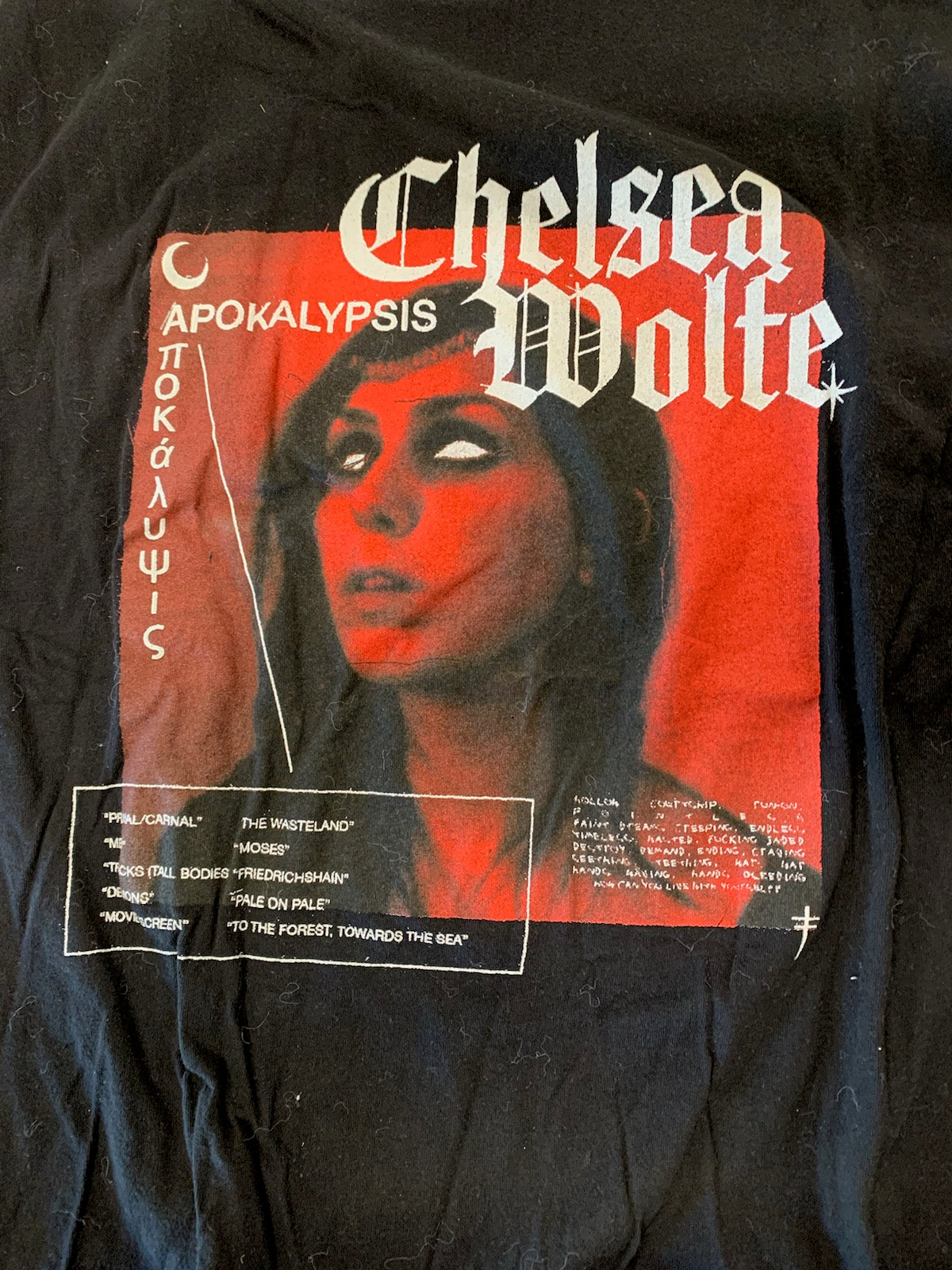 Chelsea Wolfe Apokalypsis T-Shirt, Black, M