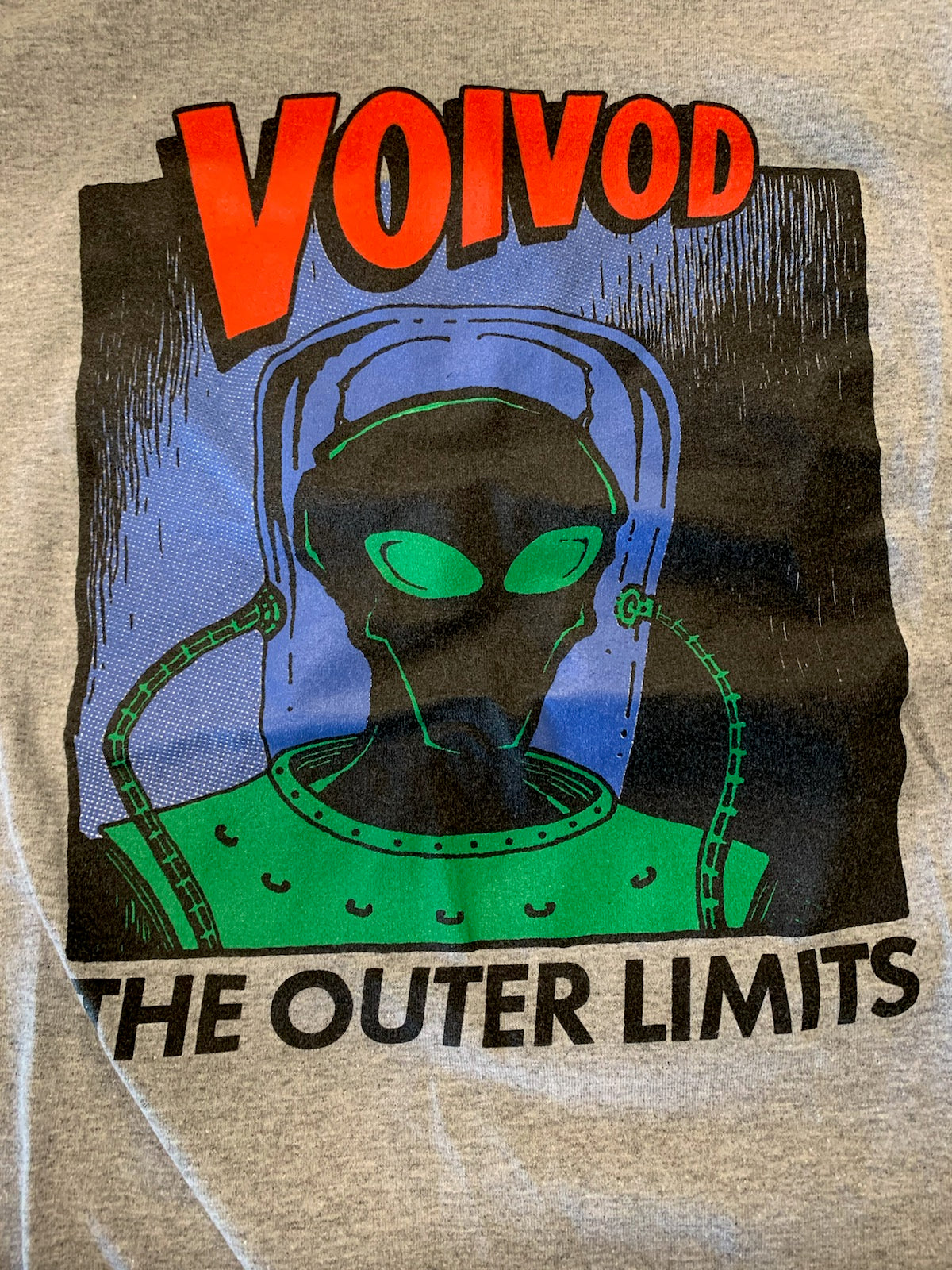 Voivod Outer Limits T-Shirt, Light Gray, M