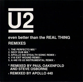 U2- Even Better Than The Real Thing (Remixes)