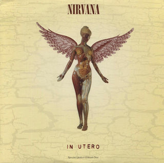 Nirvana- In Utero (1993 Clear Vinyl 1st Pressing)(Surface Marks, Side B. Playtested & Priced Accordingly)