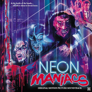 Neon Maniacs Soundtrack (2023 Terror Vision Unhappy Campers Orange In Clear w/ Neon Green Splatter Vinyl Club Press w/ Bonus Test Press)(Numbered)(Sealed)