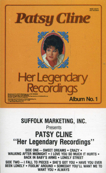 Patsy Cline- Her Legendary Recordings (2xCassette) – Darkside Records