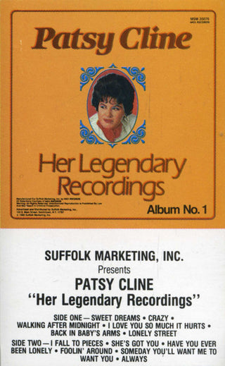 Patsy Cline- Her Legendary Recordings (2xCassette)