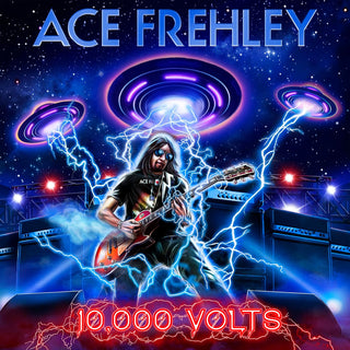 Ace Frehley- 10,000 Volts (Clear W/ Red, Purple, & Blue Splatter)(SIGNED BY ACE)