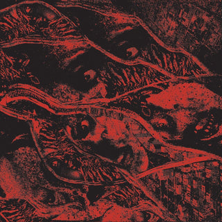 Vermin Womb- Retaliation (Red & Black Pinwheel W/ White Splatter)(Top Seam Split)