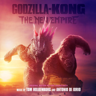 Godzilla X Kong: The New Empire Soundtrack (Neon Pink & Blue Swirl w/ Orange & Pink Splatter)