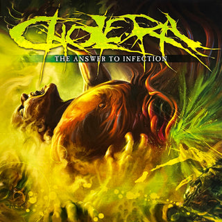 Cholera- The Answer To Infection (Coke Bottle Green W/ Yellow Splatter)(Numbered)