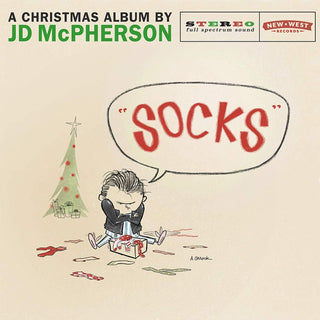 JD McPherson- Socks (Clear W/ White Splatter)