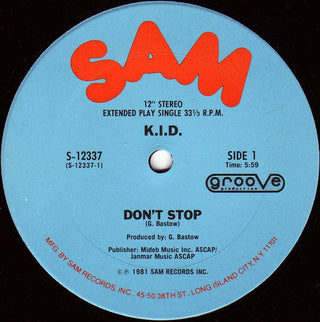 K.I.D.- Don't Stop (12")