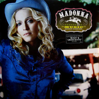 Madonna- Music (Blue)(Hype Sticker On Sleeve, See Photo)