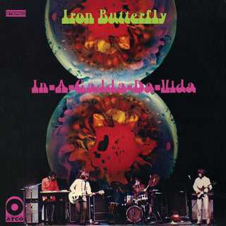 Iron Butterfly- In-A-Gadda-Da-Vida (Smoked Clear W/ Green & Purple Splatter)