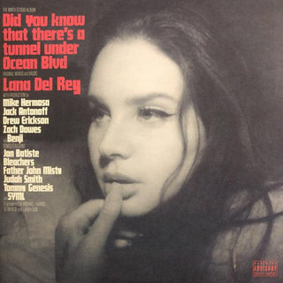 Lana Del Rey- Did You Know There's A Tunnel Under Ocean Blvd. (Dark Pink, Alt Cover)