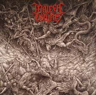 Malefic Throne- Malefic Throne (Grey/Red Swirl)