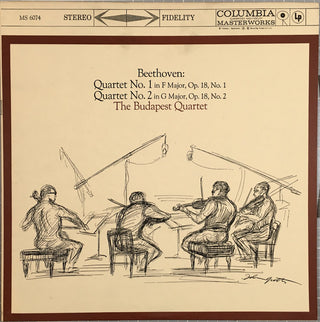 Beethoven- Quartet No. 1 In F Major, Op. 18., No. 1/ Quartet No. 2 In G Major, Op. 18, No. 2 (Budapest String Quartet)