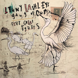 Lenny Lashley's Gang Of One- Five Great Egrets