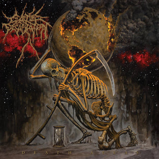 Cattle Decapitation- Death Atlas (Orange W/ Black Splatter)