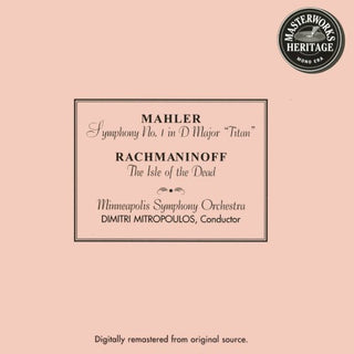 Mahler / Rachmaninoff / Mitropoulos- Symphony 1 Etc