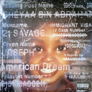 JID feat. 21 Savage and Baby Tate- American Dream - Red Colored Vinyl