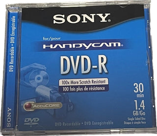 Sony 30 Minute Blank DVD-R for Handycam (SEALED)