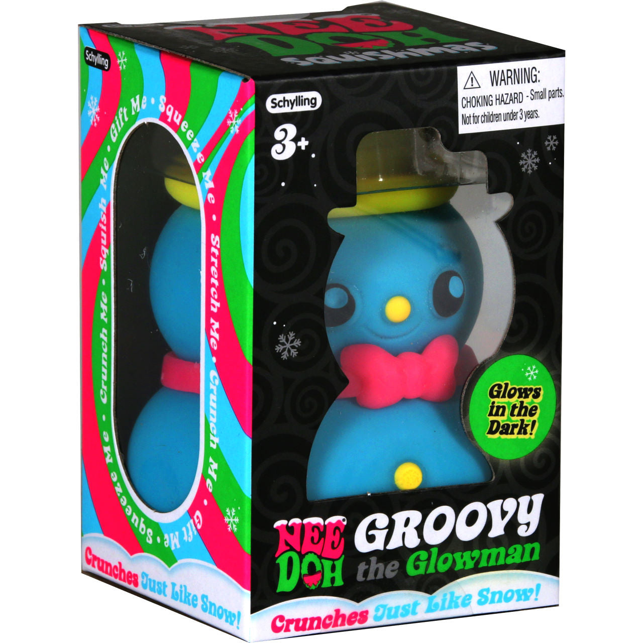 NeeDoh Squishmas Groovy Glowman (Assorted Colors)