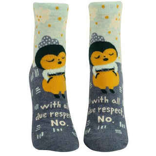 With All Due Respect, No. - Women's Ankle Socks