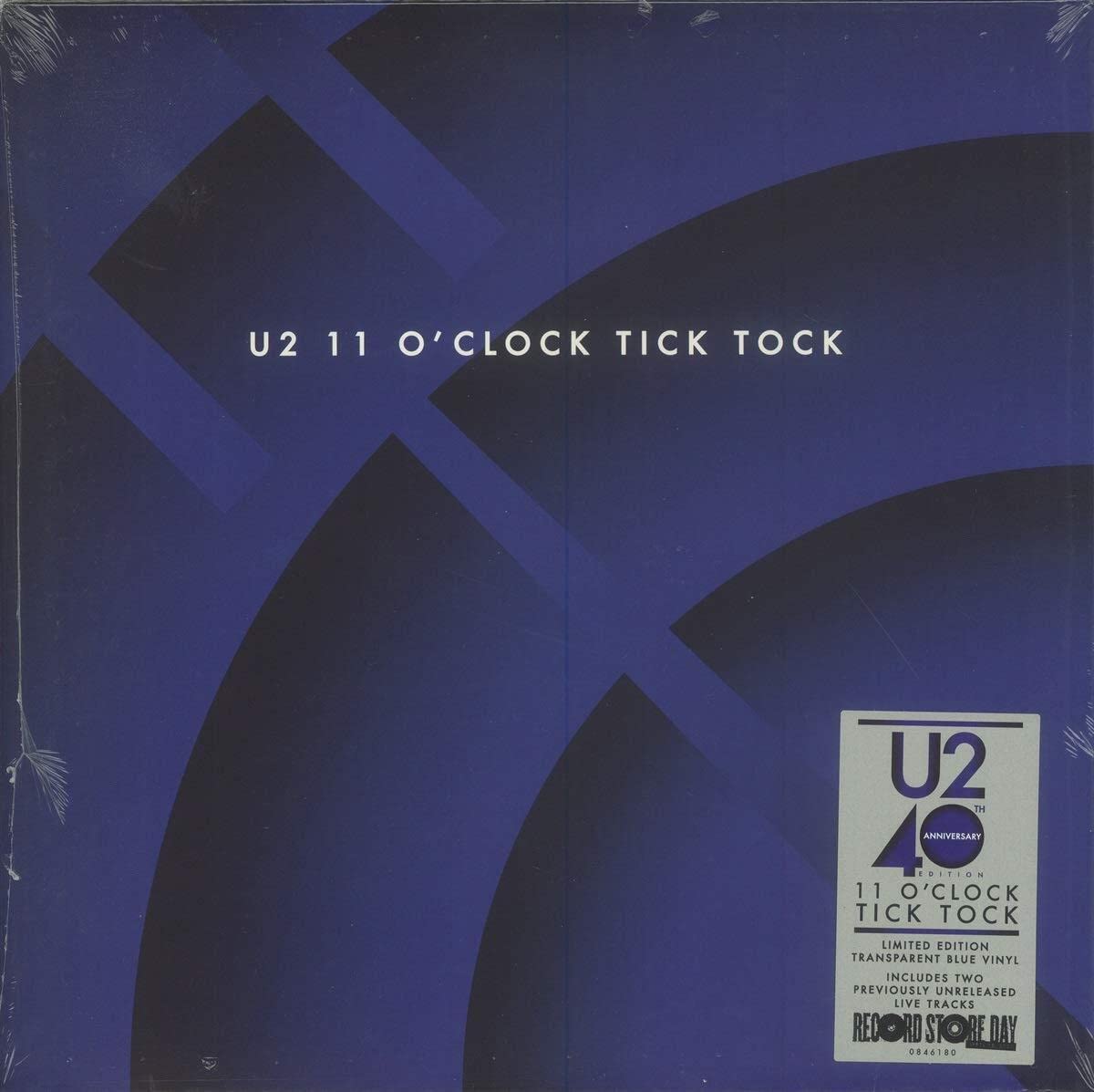 U2- 11 O' Clock Tick Tock (RSD20)(Translucent Blue)(Sealed)