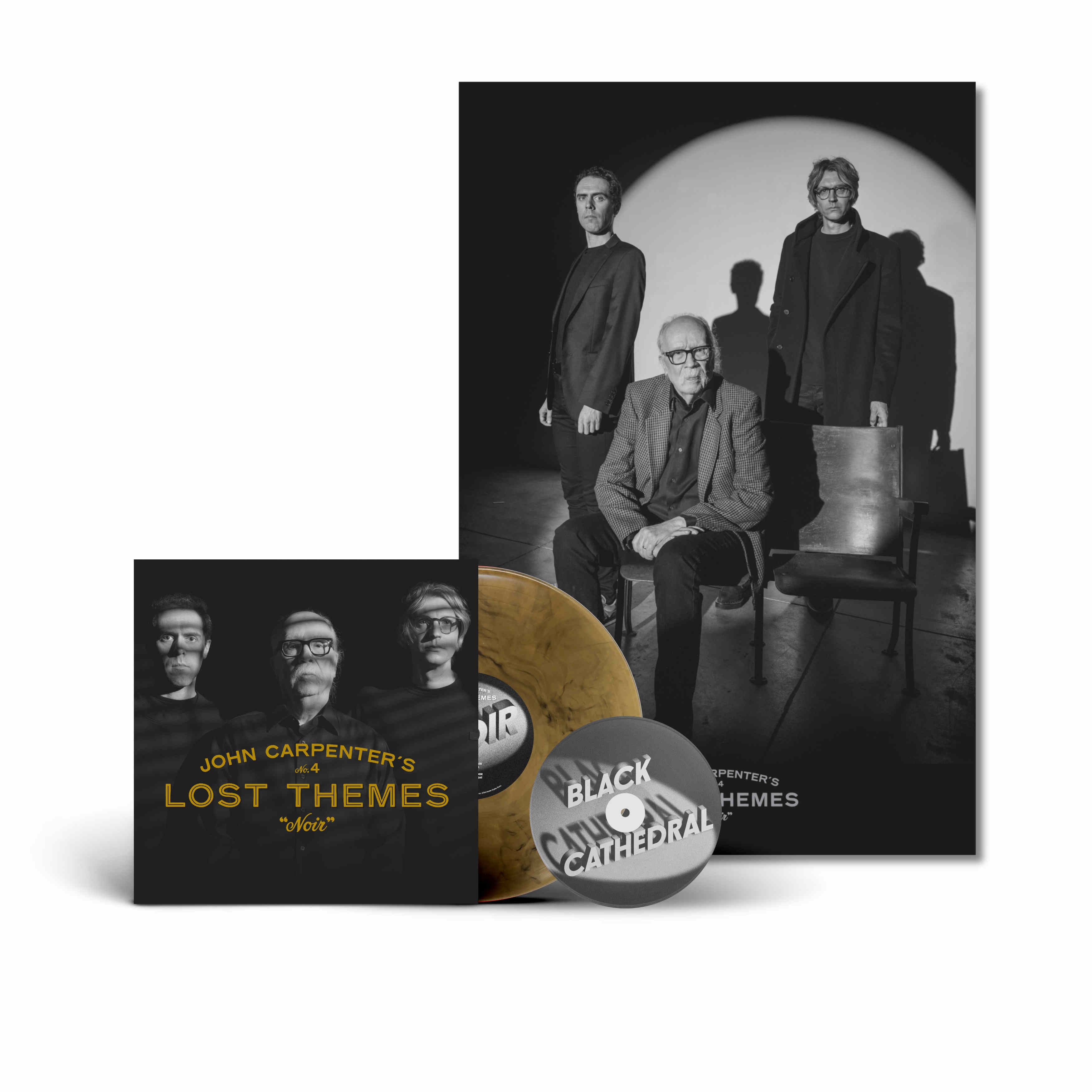 John Carpenter, Cody Carpenter & Daniel Davies- Lost Themes IV: Noir (Tan & Black Marble Vinyl LP+7")