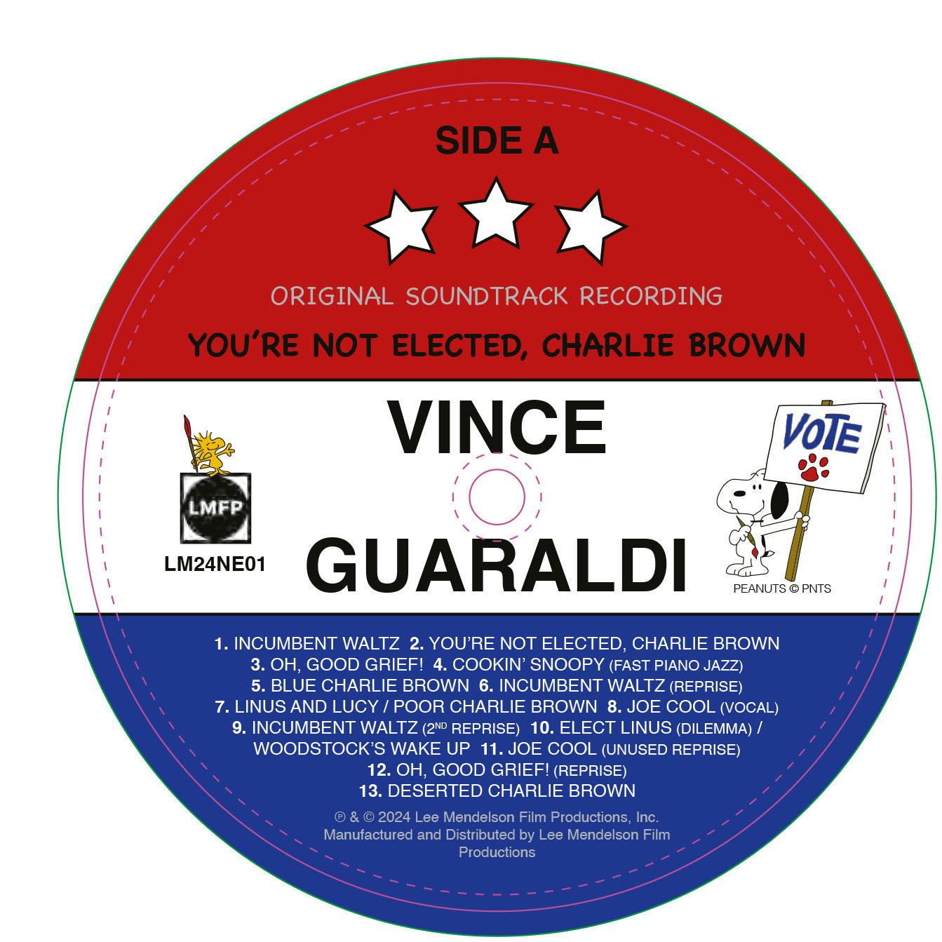 Vince Guarladi- You're Not Elected, Charlie Brown (RSD Essential) (PREORDER)