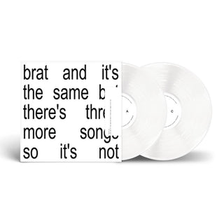 Charli XCX- Brat and it's the same but there's three more songs so it's not (White Vinyl) (PREORDER)