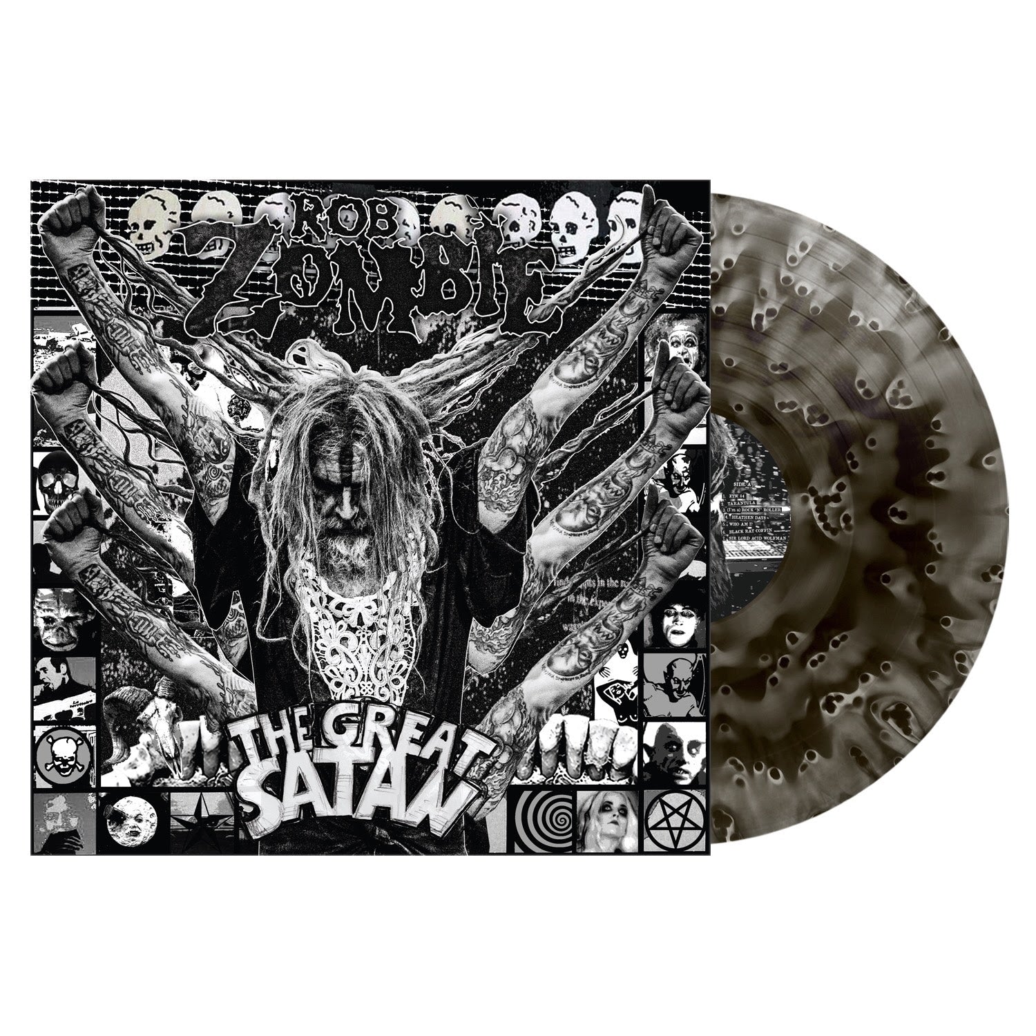 Rob Zombie- The Great Satan (Ghostly Black Vinyl) (DAMAGED