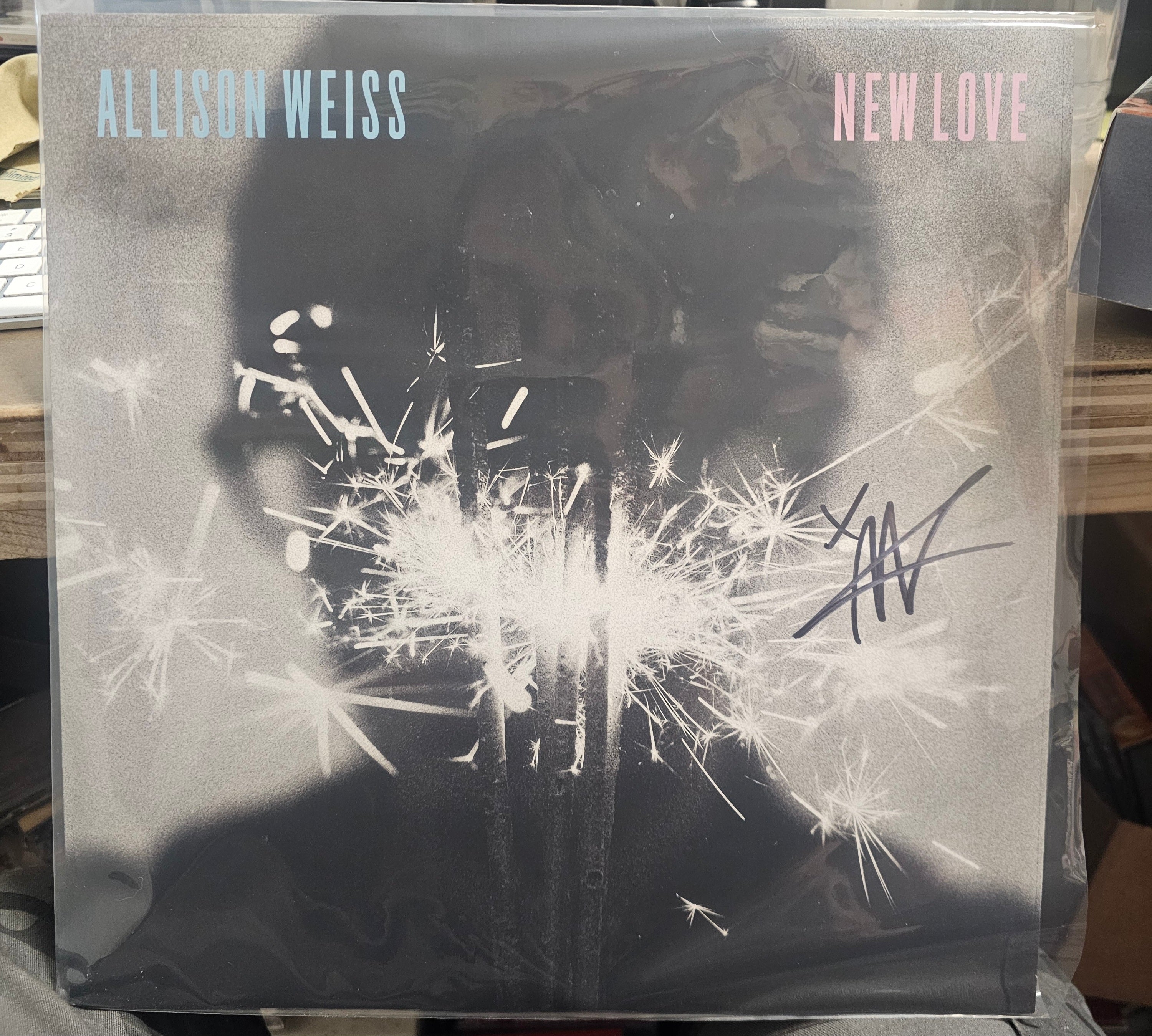 Allison Weiss- New Love (Clear W/ Blue & White Smoke) (Signed)