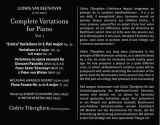 Cederic Tiberghien- Beethoven: Complete Variations for Piano, Vol. 2