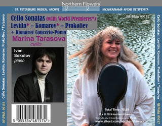 Marina Tarasova- Russian Celloo Sonatas; Prokofiev, Levitin,Komarov