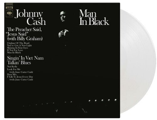 Johnny Cash- Man In Black (Crystal Clear Vinyl)