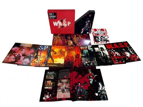 W.A.S.P.- 7 Savage - Second Edition - 8LP Box, 60 Page Book, Poster (PREORDER)