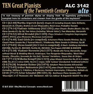 Various Artists- Ten Great Pianists of the Twentieth Century (Various Artists)