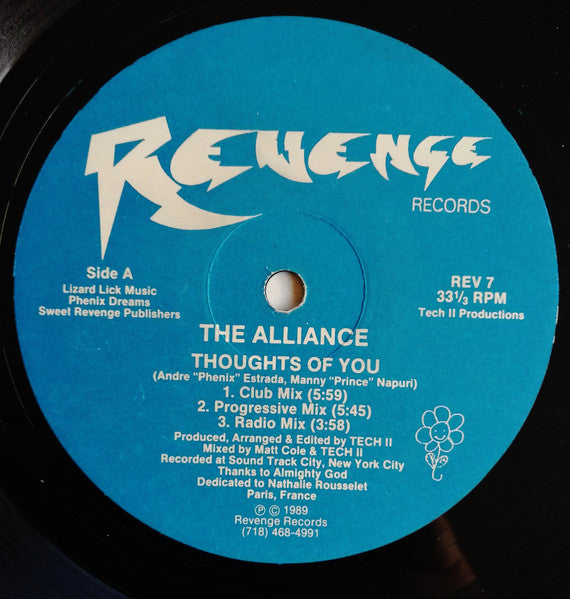 The Alliance- Thoughts Of You (12”)