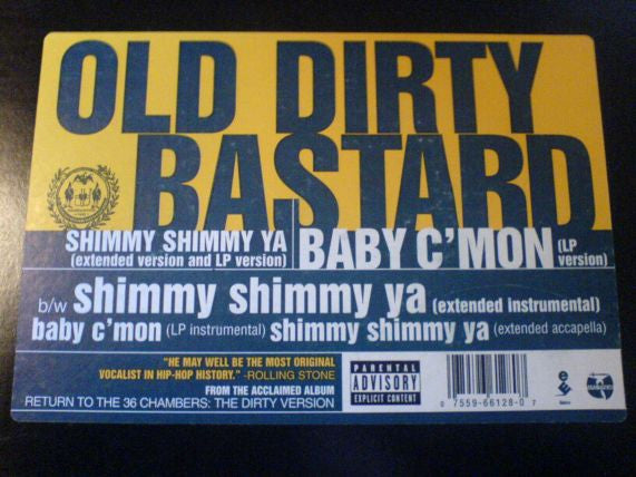 Ol' Dirty Bastard- Shimmy Shimmy Ya (Sealed) (12”)