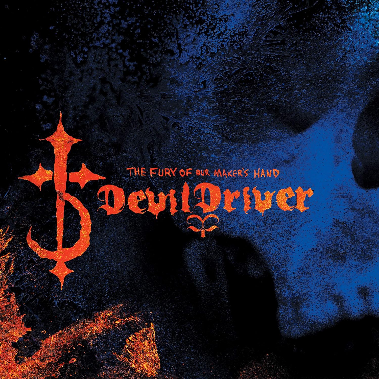 DevilDriver- The Fury Of Our Maker's Hand (Orange W/ Black & Blue Splatter)