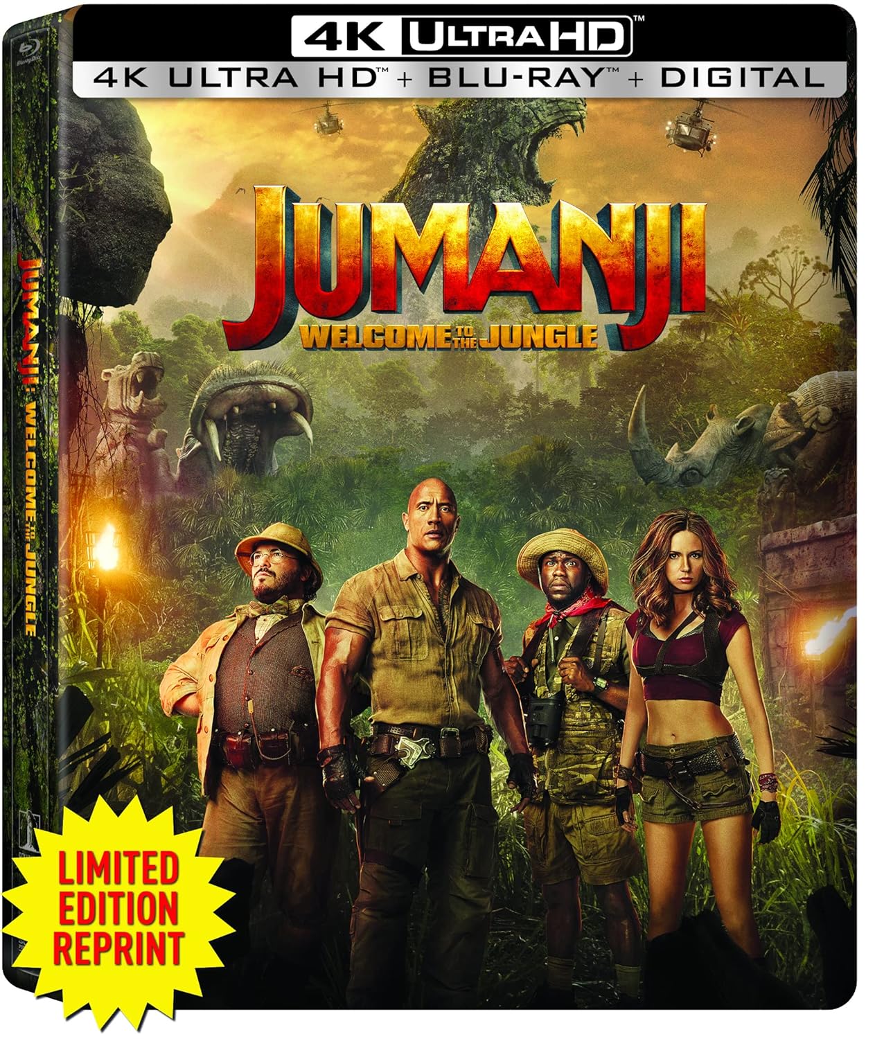 Jumanji: Welcome To The Jungle (4K) (Steelbook)