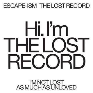 Escape-ism- The Lost Record (Clear Vinyl)(Sealed)(w/Bonus Promo Photo)
