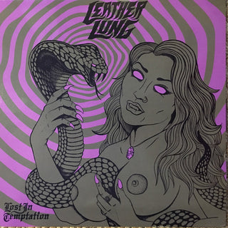 Leather Lung- Lost In Temptation (Pink/ Black Split W/ Green Splatter)
