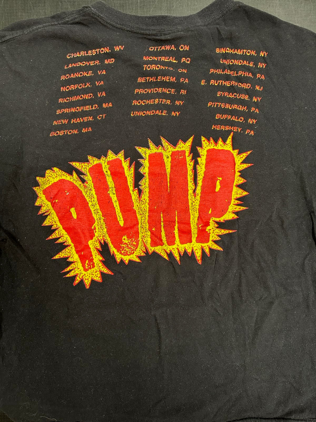 Aerosmith 1989 Pump Tour T-Shirt, Blk, Tagged L (Measures 22" Long, 18.5" Pit To Pit)