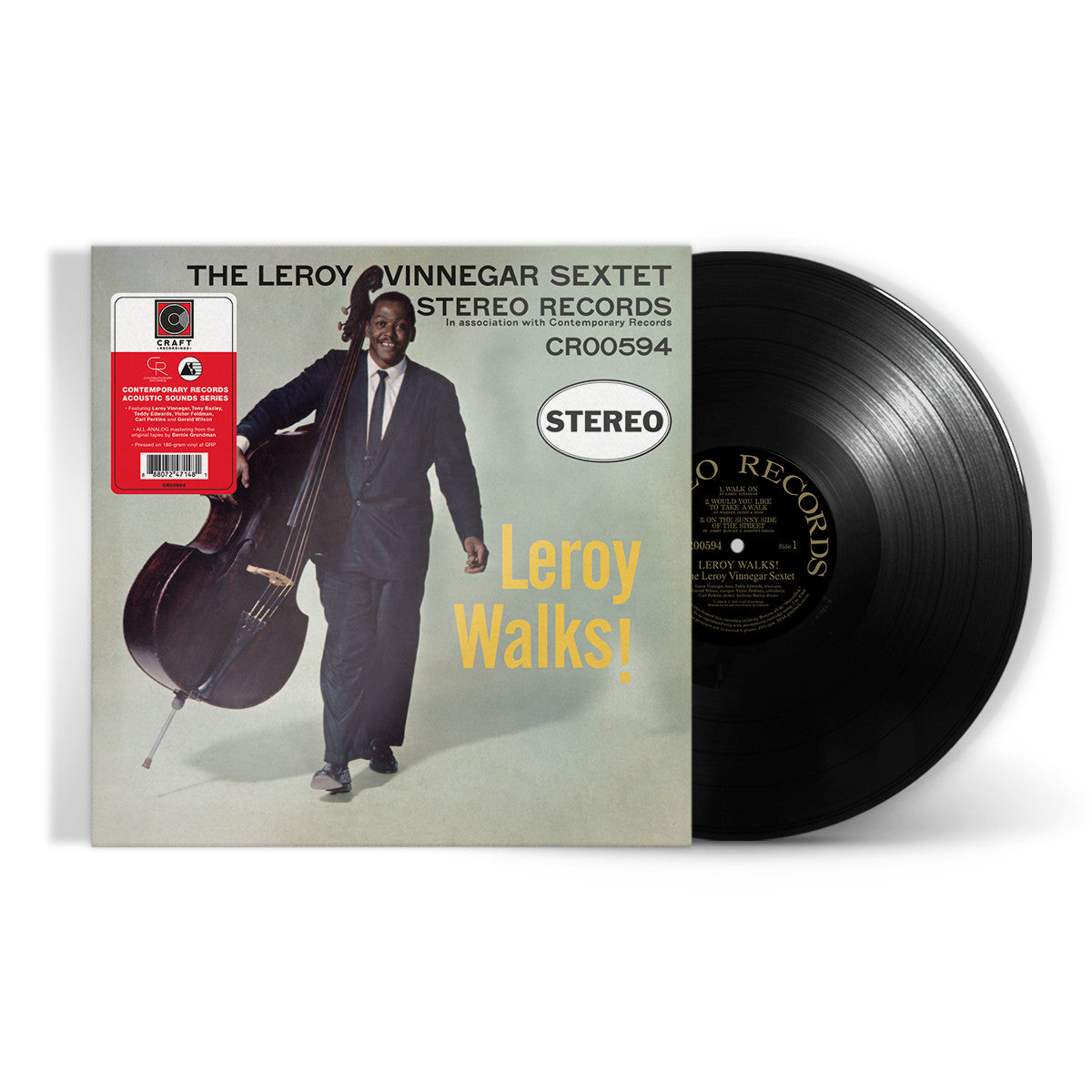 Leroy Vinnegar- Leroy Walks! (Contemporary Records Acoustic Sounds Series) (PREORDER) - Darkside Records