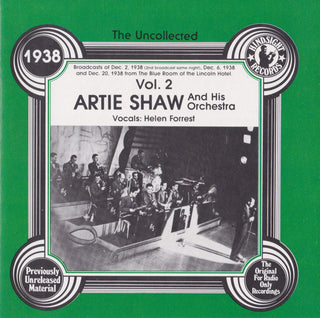 Artie Shaw And Hs Orchestra- The Uncollected Artie Shaw And His Orchestra 1938 Vol. 2