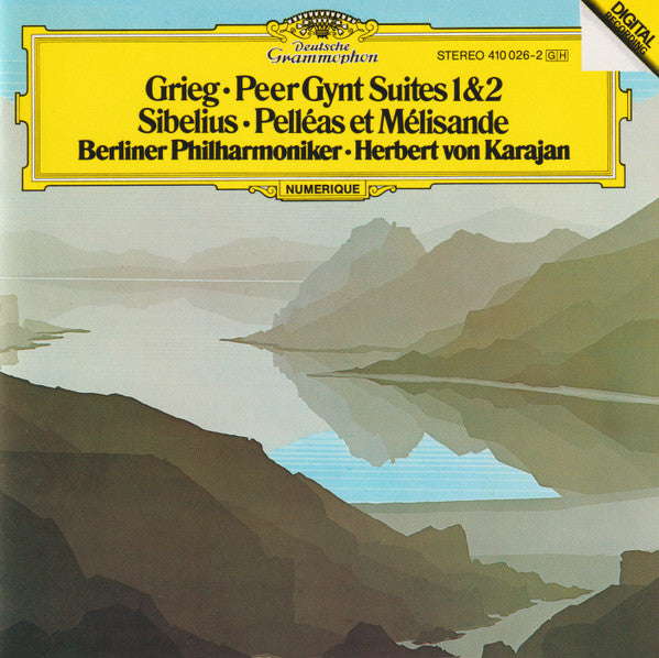 Grieg/ Sibelius- Peer Gynt Suites 1 & 2/ Pelleas Et Melisande (Herbert Von Karajan, Conductor) - Darkside Records