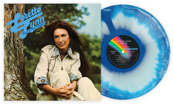 Loretta Lynn- Back To The Country (VMP Reissue)(Blue & White Swirl)