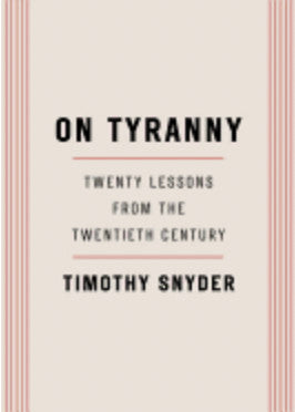 On Tyranny: Twenty Lessons from the Twentieth Century - Darkside Records