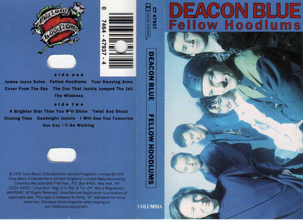 Deacon Blue- Fellow Hoodlums - Darkside Records